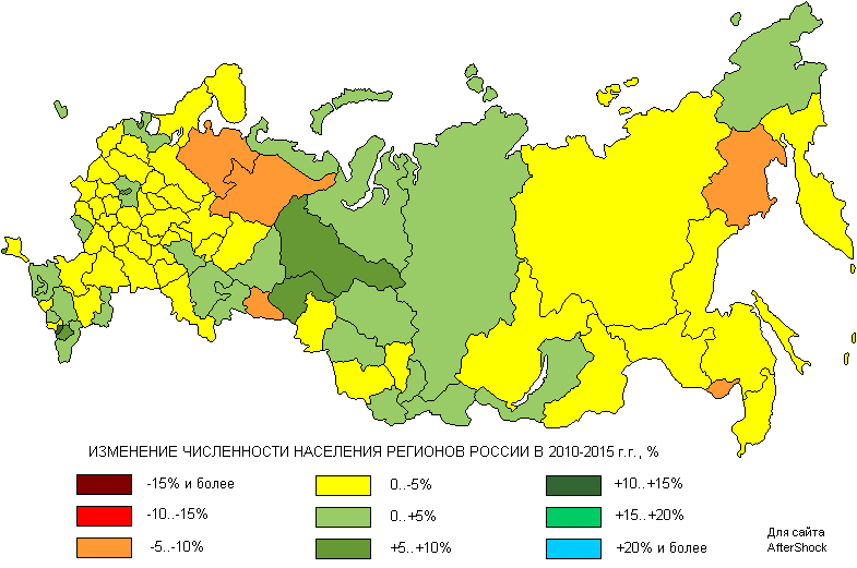 Численность населения и воспроизводство населения карта